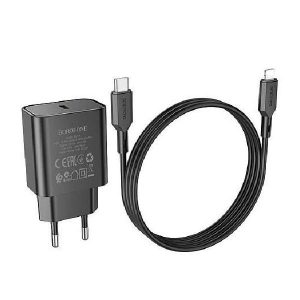 СЗУ Borofone BA71A 1Type-C 3.0A PD 20W б/заряд. Lightning 8-pin Type-C (Black)