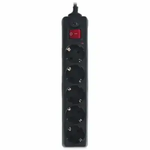 Сетевой фильтр Buro 500SH-5-B 5м (5 розеток) черный (коробка)
